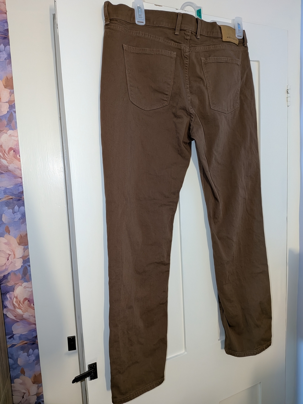 Straight Leg Women's Jeans in Brown - Picture 8 of 11